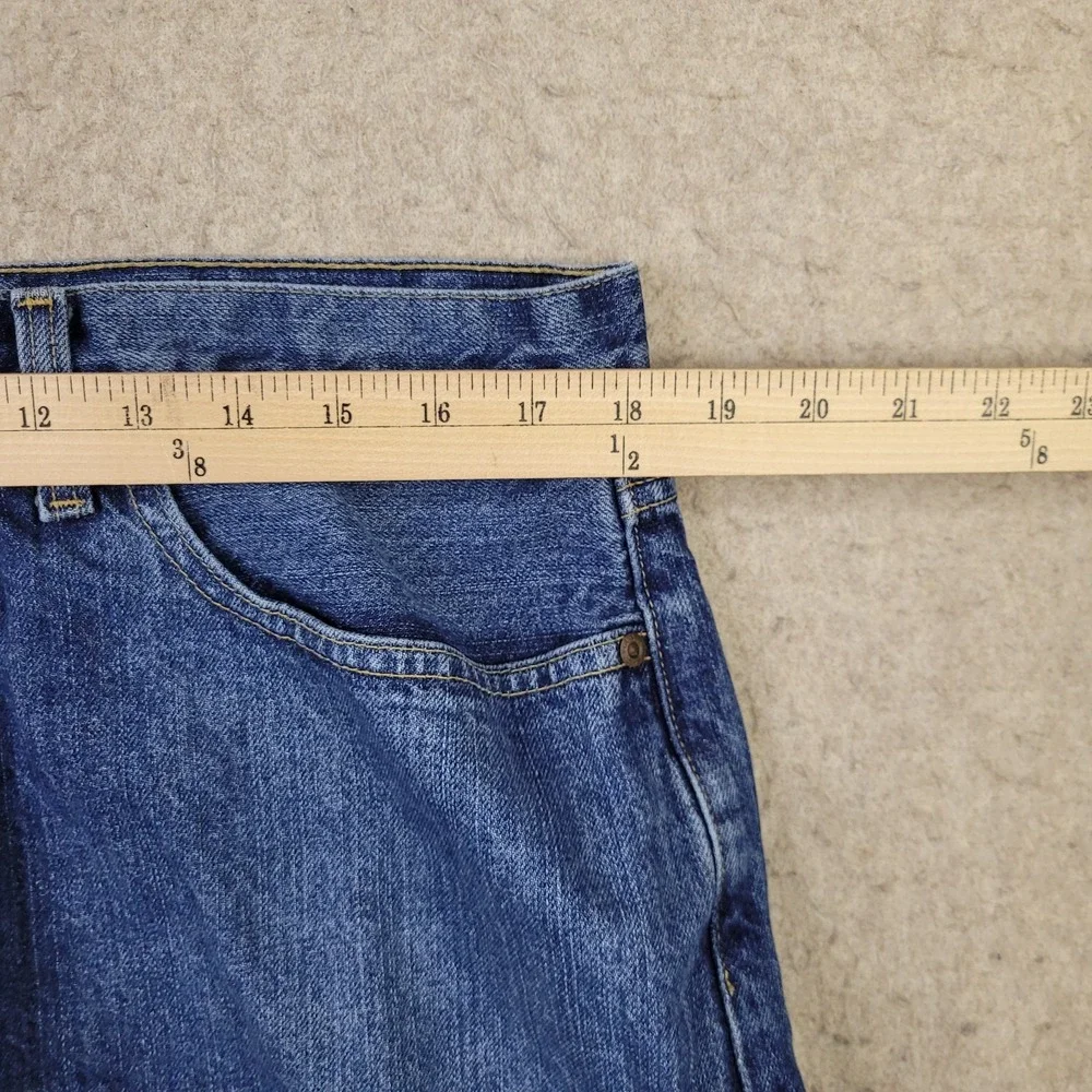 Polo Jeans Ralph Lauren Woodrow‎ Blue Jeans Baggy 36x25 Medium Wash Vintage